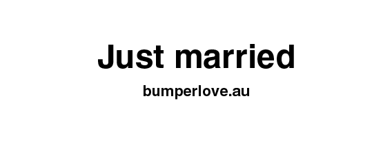 Just married