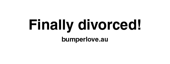 Bumperlove sticker