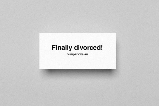 finally divorced sticker