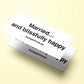 Married and blissfully happy stickers